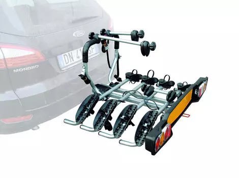 Крепление велосипеда на фаркоп PERUZZO Siena (4 вел.) (+ Антисептик-спрей для рук в подарок!)