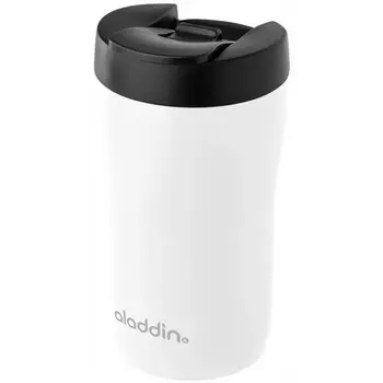 Кружка Aladdin 0.25L из нержавеющей стали Latte белая (+ Антисептик-спрей для рук в подарок!)