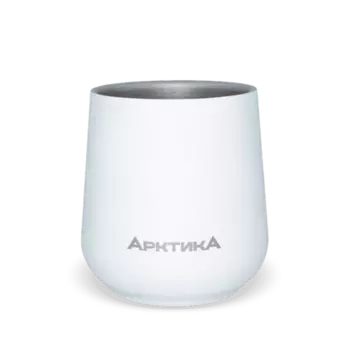 Кружка Арктика (0,43 литра), белая (+ Антисептик-спрей для рук в подарок!)