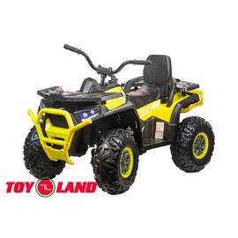 Квадроцикл Toyland Qwatro 4х4 ХМХ607 Желтый (+ Защитный чехол СМЕШАРИКИ в подарок!)