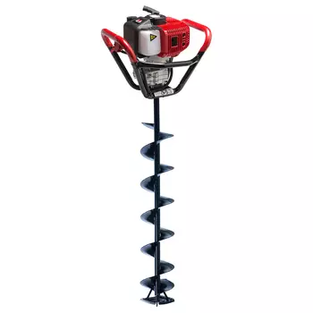 Ледобур для зимней рыбалки ADA GroundDrill-2 ICE FISHERMAN с шнеком Ice Drill 150 (+ Салфетки из микрофибры в подарок)