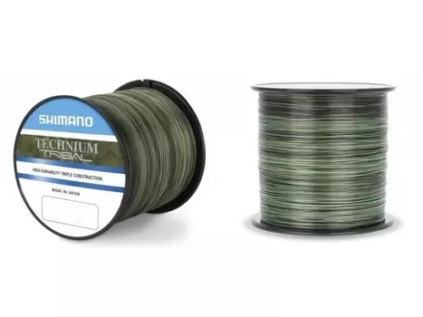 Леска SHIMANO Technium Trib 1250м комуф. зеленая 0.285мм PB 7.5кг