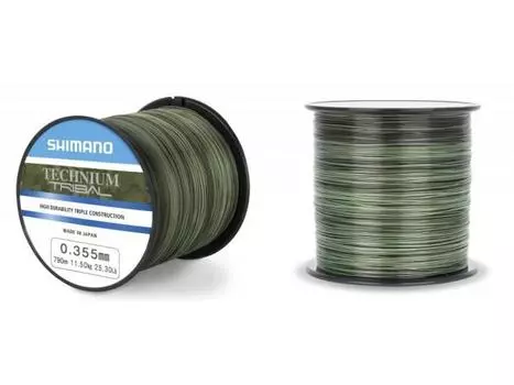Леска SHIMANO Technium Trib 790м комуф. зеленая 0.355мм PB 11.5кг