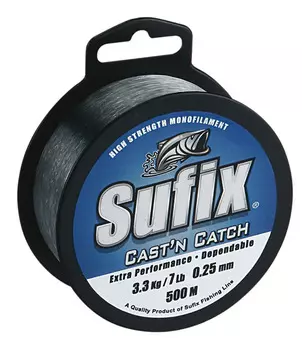 Леска SUFIX Cast'n Catch прозрачная 100м 0.70мм 27кг