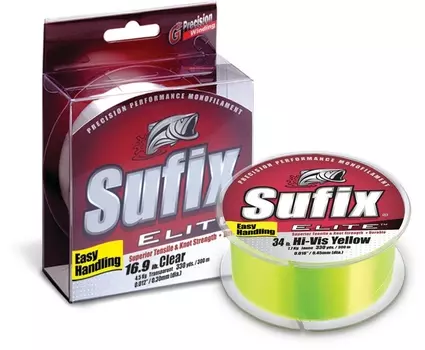 Леска SUFIX Elite прозрачная 100м 0.16мм 2.2кг