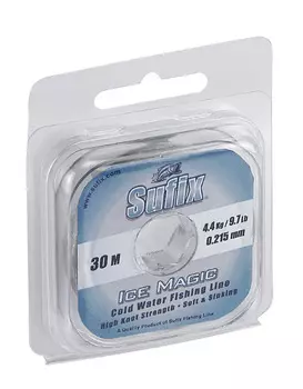 Леска зимняя SUFIX Ice Magic прозрачная 50м 0.085мм 0,9кг