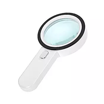 Лупа Kromatech ручная круглая 30x, 105 мм, с подсветкой (12 LED) MG-30-105