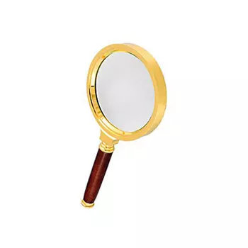 Лупа Kromatech ручная круглая 6х, 90 мм, в металлической оправе с деревянной ручкой