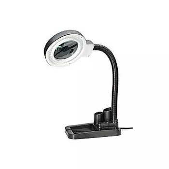 Лупа-лампа Kromatech бестеневая 2/20x, 85 мм, с подставкой для ручек и подсветкой (40 LED)