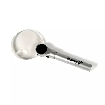 Лупа Levenhuk Zeno 400, 2/4x, 88/21 мм, 2 LED, металл (+ Автомобильные коврики для впитывания влаги в подарок!)