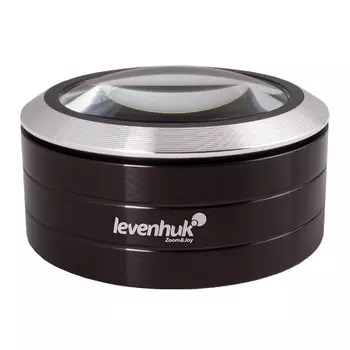 Лупа Levenhuk Zeno 900, 5x, 75 мм, 3 LED, металл (+ Автомобильные коврики для впитывания влаги в подарок!)