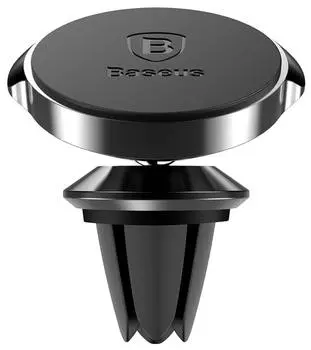 Магнитный автомобильный держатель в воздуховод Baseus Magnetic Bracket Air outlet type Black (SUER-A01)