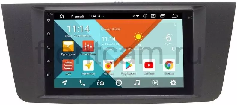 Магнитола в штатное место 2 din Geely Emgrand X7 2011-2018 Wide Media MT7001PK-2/16-RP-GLGX7-97 на Android 9.1 (DSP 3G-SIM) (+ Камера заднего вида в подарок!)