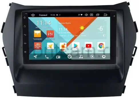 Магнитола в штатное место 2 din Hyundai Santa Fe III 2012-2018 Wide Media MT7001PK-2/16-RP-HDIX45-148 на Android 9.1 (DSP 3G-SIM) (+ Камера заднего вида в подарок!)