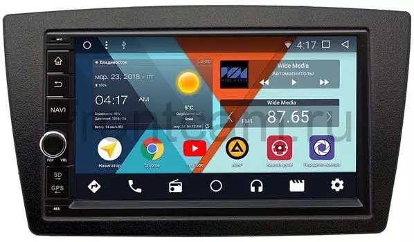 Магнитола в штатное место 2 din Lada Granta I, Kalina II 2013-2018 Wide Media WM-VS7A706-OC-2/32-RP-LDGR-07 Android 8.0 (+ Камера заднего вида в подарок!)