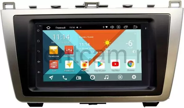 Магнитола в штатное место 2 din Mazda 6 (GH) 2007-2012 Wide Media MT7001PK-2/16-RP-MZ6C-115 на Android 9.1 (DSP 3G-SIM) (+ Камера заднего вида в подарок!)