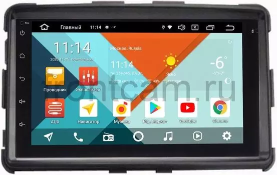 Магнитола в штатное место 2 din SsangYong Rexton III 2012-2018 Wide Media MT7001PK-2/16-RP-SYRXB-172 на Android 9.1 (DSP 3G-SIM) (+ Камера заднего вида в подарок!)