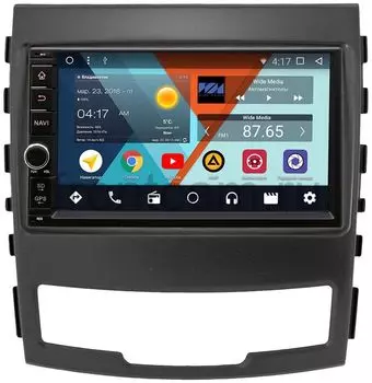 Магнитола в штатное место 2 din SsangYong Actyon II 2010-2013 Wide Media WM-VS7A706-OC-2/32-RP-TYACB-61 Android 8.0 (+ Камера заднего вида в подарок!)