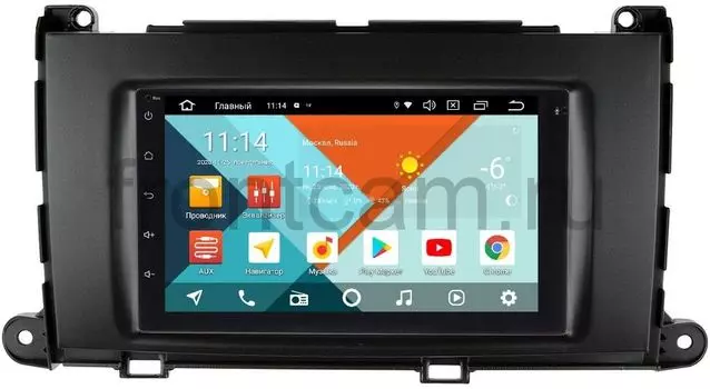 Магнитола в штатное место 2 din Toyota Sienna III 2010-2014 Wide Media MT7001PK-2/16-RP-TYSNB-131 на Android 9.1 (DSP 3G-SIM) (+ Камера заднего вида в подарок!)