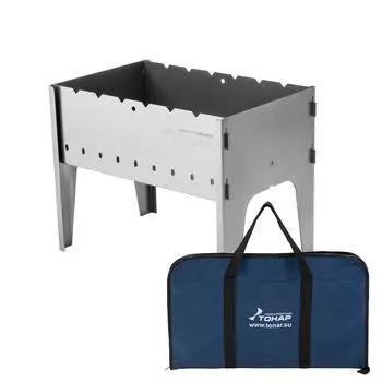 Мангал разборный 1,5мм, сумка Тонар (+ Антисептик-спрей для рук в подарок!)