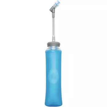 Мягкая бутылка для воды с трубкой HydraPak Ultraflask 0,6L голубая (AH161HP) (+ Антисептик-спрей для рук в подарок!)