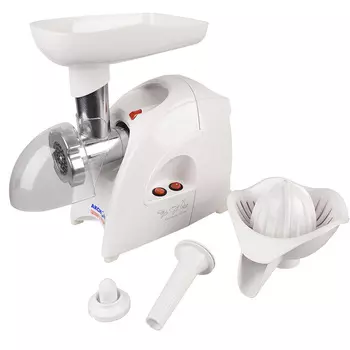 Мясорубка Аксион М 41.01 с приставкой-соковыжималкой для цитрусовых, максимальная мощность 1700 Вт,