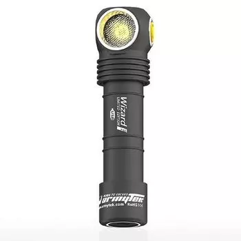 Мультифонарь светодиодный Armytek Wizard WR Magnet USB + 18650,1300 лм и 320 лм, холодный и красный (+ Антисептик-спрей для рук в подарок!)