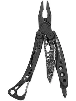 Мультитул LEATHERMAN Skeletool Topo, черный (+ Антисептик-спрей для рук в подарок!)