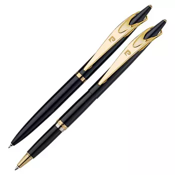 Набор подарочный Pierre Cardin Pen&amp;Pen - Lacquered Black GT, шариковая ручка + ручка-роллер, M