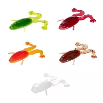 Набор приманок Crazy Frog 3,55"/9,0 см MIX 5 цветов 50шт. (HS-23-031-N) Helios