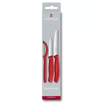 Набор Victorinox кухонный, 3 предмета, красный