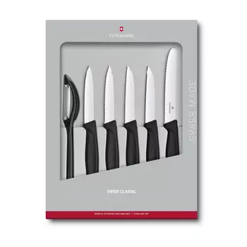 Набор Victorinox кухонный, 6 предметов, черный (6.7113.6G)