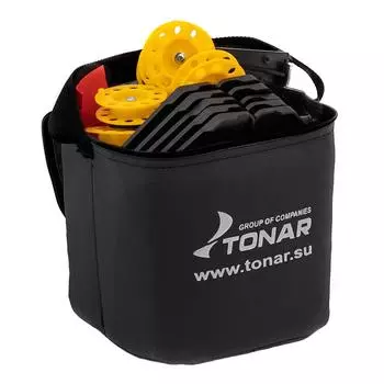 Набор жерлиц на подставке оснащенная ЖЗО-02М (d-185мм.катушка d-85мм) (10шт) ТОНАР