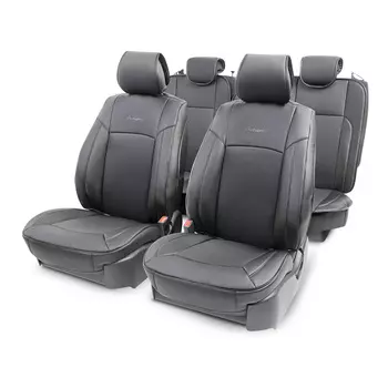 Накидки каркасные на весь салон AUTOPROFI экокожа HIT-1110G BK/BK