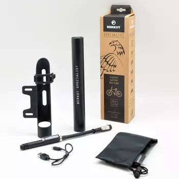 Насос велосипедный электрический BERKUT Specialist VL-1010 (+ Мешки для колёс в подарок!)