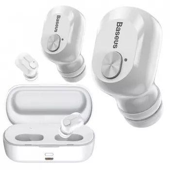 Наушники Baseus Encok True Wireless Earphones W01 White