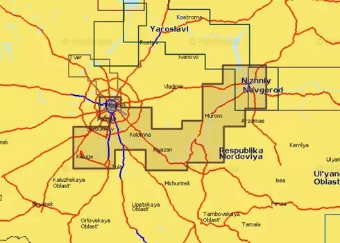 Navionics Plus 5G621S2 Река Москва, река Ока (16gb)