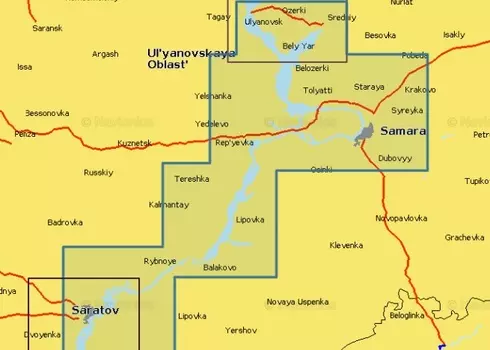 Navionics Plus 5G628S2 Ульяновск - Саратов (16gb)