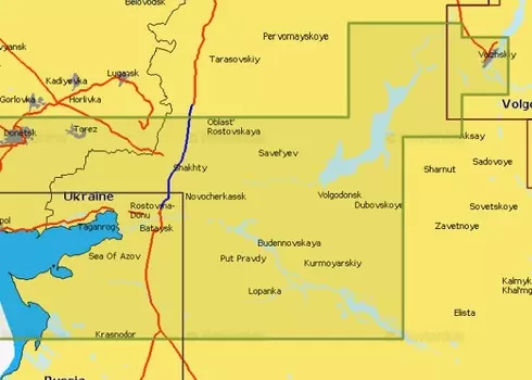 Navionics Plus 5G631S2 Волго-Донской канал, нижний Дон (16gb)