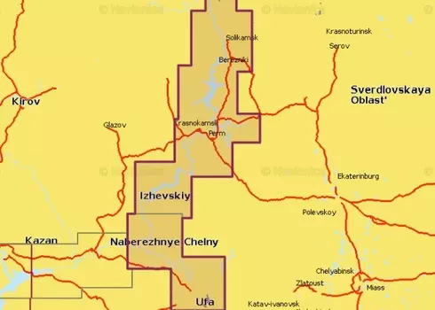 Navionics Plus 5G636S2 Река Белая и верхняя Кама (16gb)