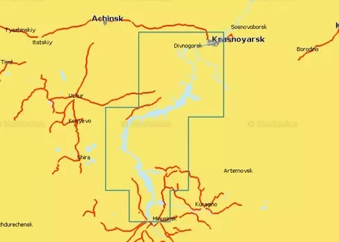 Navionics Plus 5G764S Красноярское водохранилище (16gb)