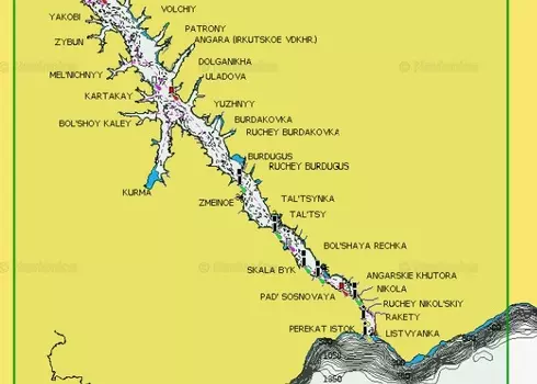 Navionics Plus 5G765S Иркутское водохранилище (16gb)