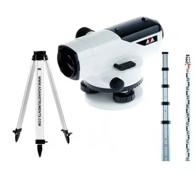 Нивелир оптический ADA PROF X32 + Рейка нивелирная телескопическая ADA STAFF 5 + Штатив алюминиевый на винтах ADA Light S