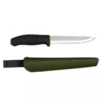 Нож Morakniv 748 MG, нержавеющая сталь, резиновая ручка, 12475 (+ Антисептик-спрей для рук в подарок!)