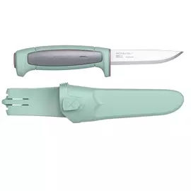 Нож Morakniv Basic 546 2021 Edition нержавеющая сталь, пласт. ручка (зеленая) серая. вставка, 13957 (+ Антисептик-спрей для рук в подарок!)