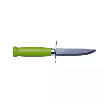 Нож Morakniv Classic Scout 39 Safe, салатовый, 12022 (+ Антисептик-спрей для рук в подарок!)