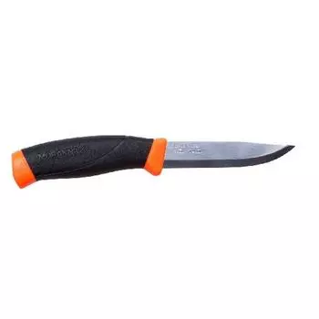 Нож Morakniv Companion Orange, нержавеющая сталь, 11824 (+ Антисептик-спрей для рук в подарок!)