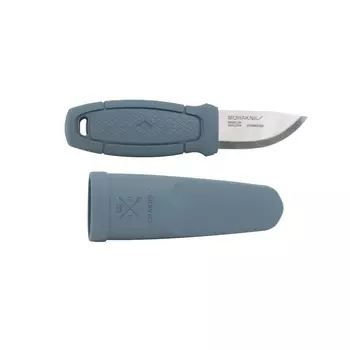 Нож Morakniv Eldris LightDuty, нержавеющая сталь, цвет светло-синий, с ножнами, 13851 (+ Антисептик-спрей для рук в подарок!)