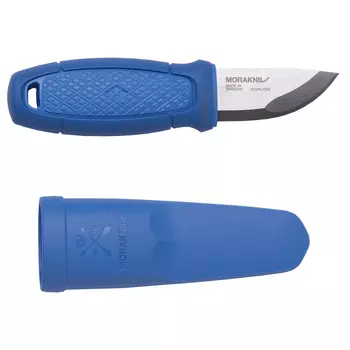 Нож Morakniv Eldris, нержавеющая сталь, цвет синий, с ножнами, 12649 (+ Антисептик-спрей для рук в подарок!)
