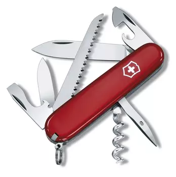 Нож Victorinox Camper, 91 мм, 13 функций, красный (+ Антисептик-спрей для рук в подарок!)